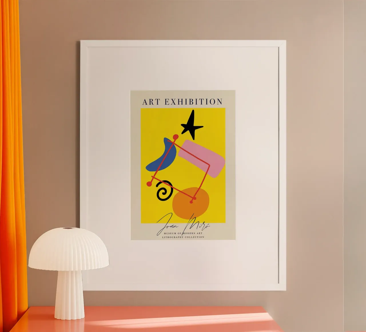 Mostra d'arte Joan Mirò poster da phillipp veisenberg