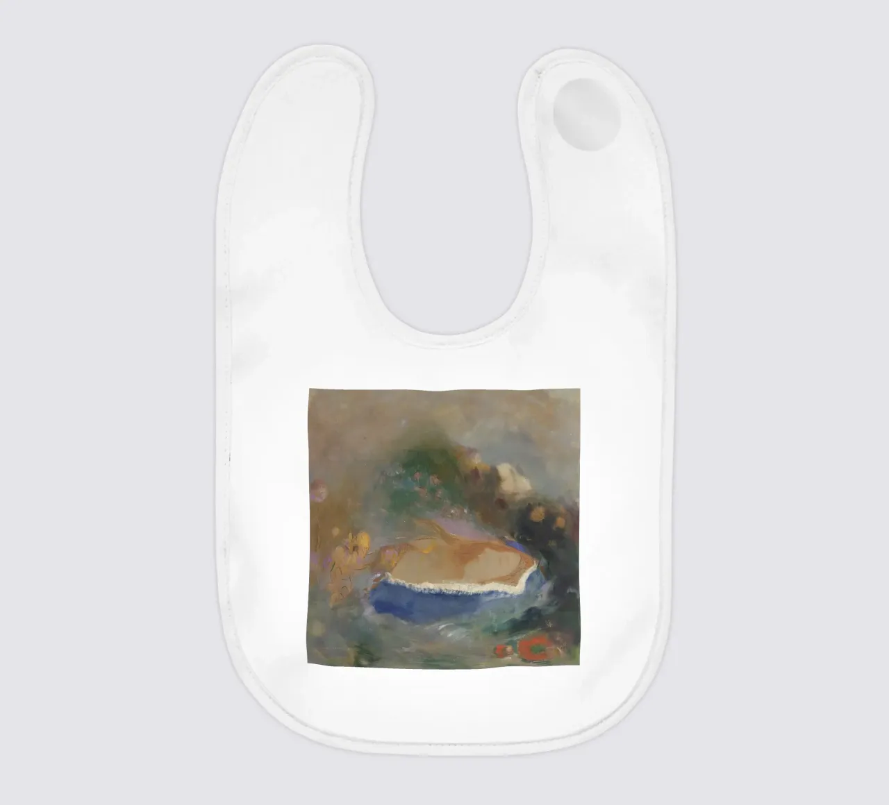 Odilon Redon - Ophelia con un pesce azzurro nell'acqua bavaglino da Wirla