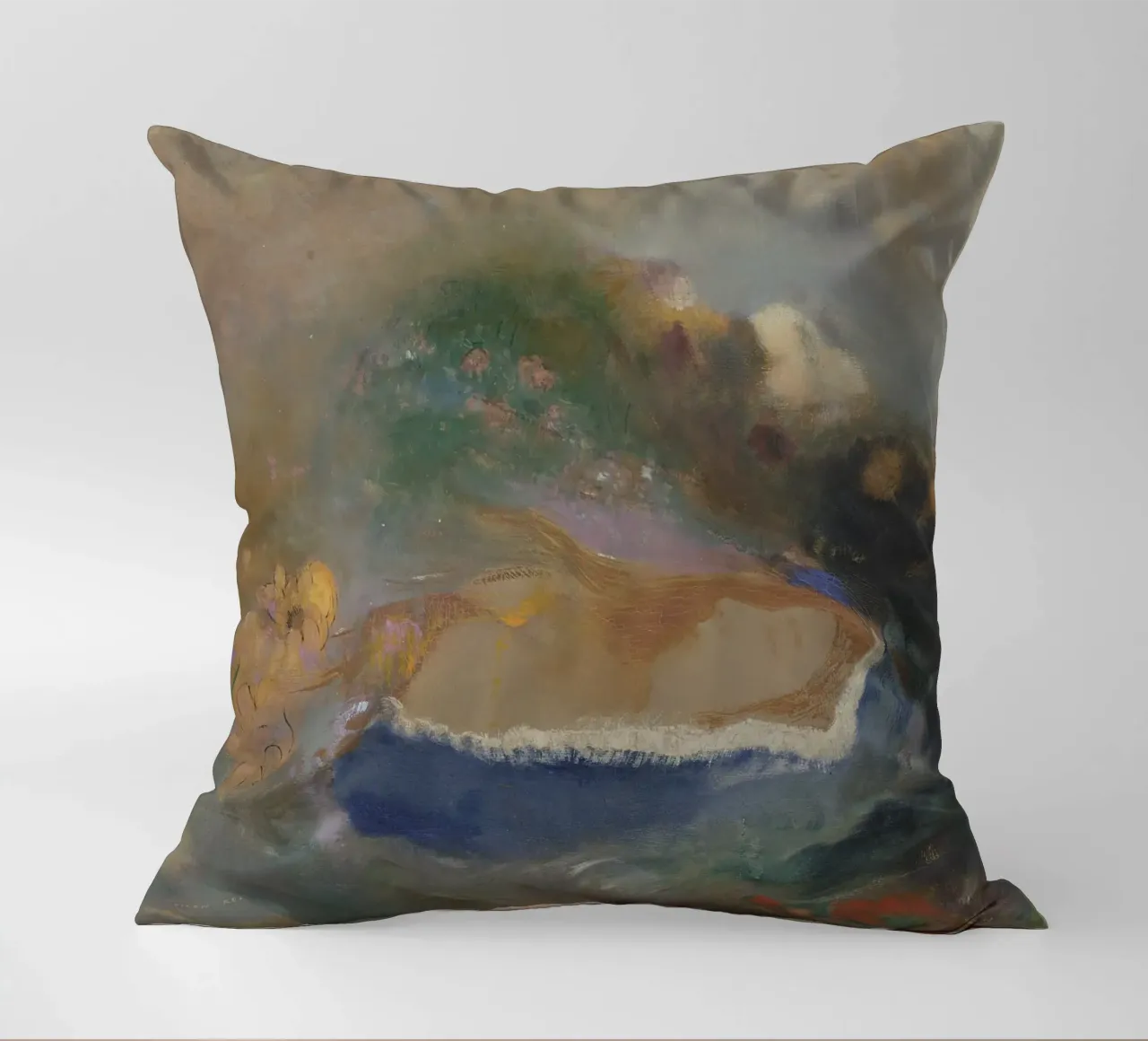 Odilon Redon - Ophelia con un pesce azzurro nell'acqua cuscino da Wirla