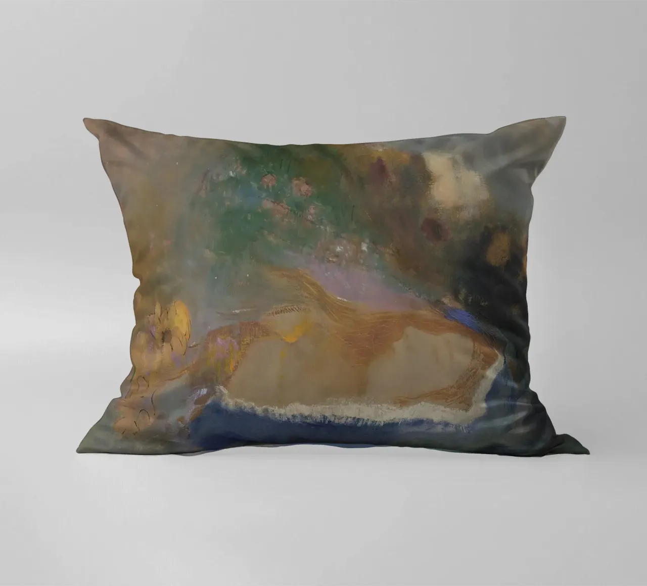 Odilon Redon - Ophelia con un pesce azzurro nell'acqua cuscino da Wirla