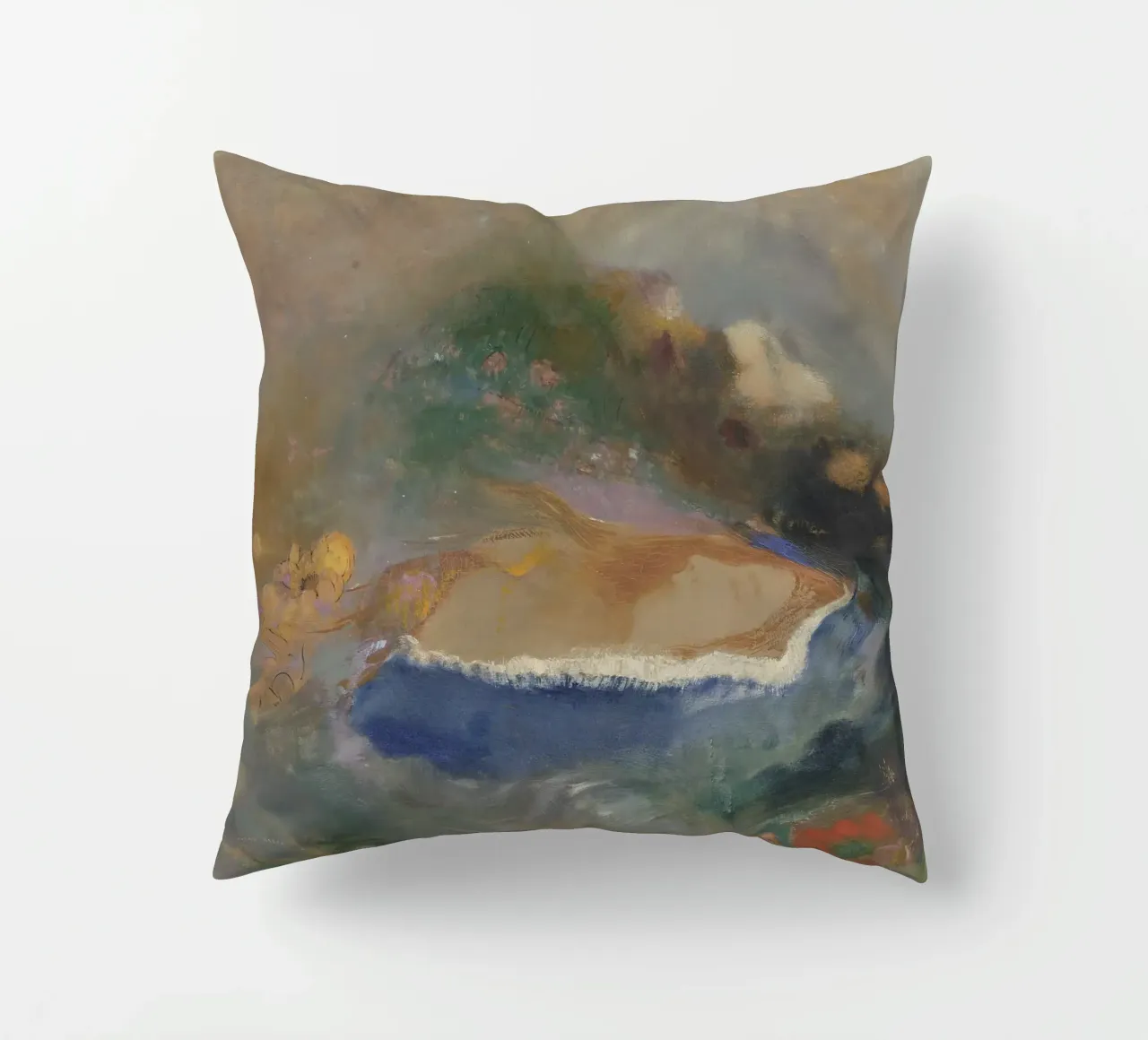 Odilon Redon - Ophelia con un pesce azzurro nell'acqua cuscino da Wirla