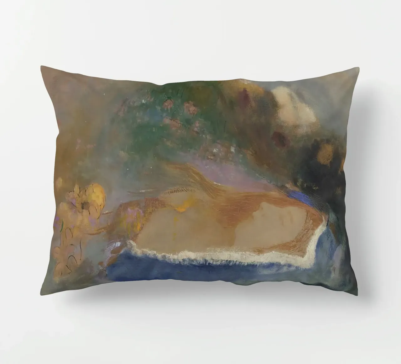 Odilon Redon - Ophelia con un pesce azzurro nell'acqua cuscino da Wirla