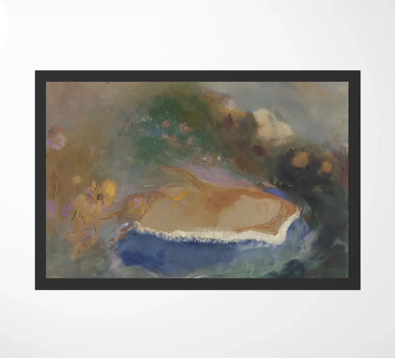 Odilon Redon - Ophelia con un pesce azzurro nell'acqua zerbino da Wirla