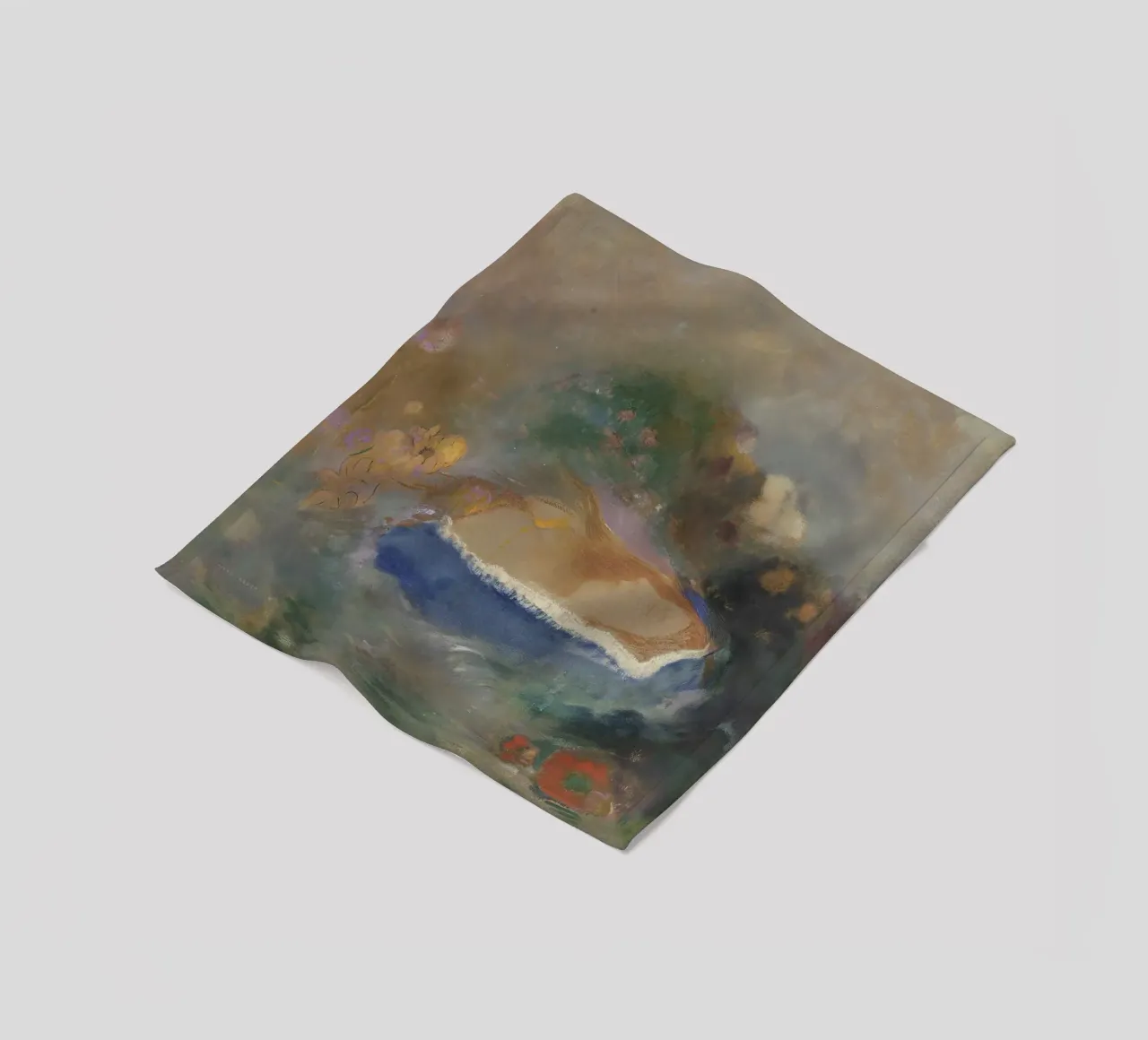 Odilon Redon - Ophelia con un pesce azzurro nell'acqua coperta in pile da Wirla