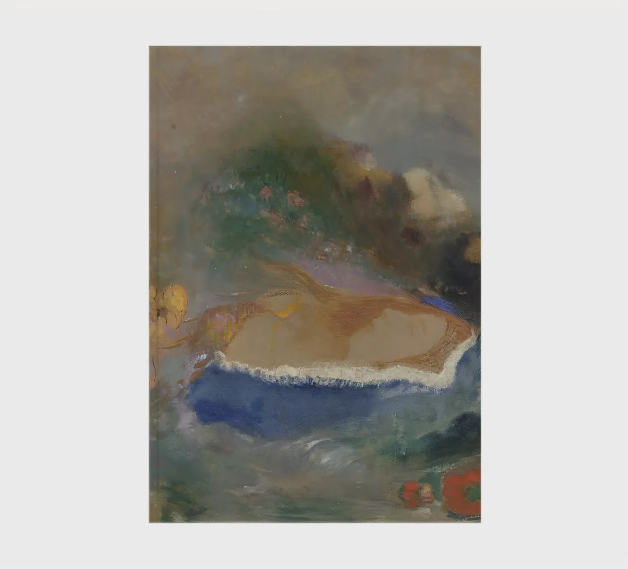 Odilon Redon - Ophélie avec une mauviette bleue dans l'eau carnet de notes de Wirla
