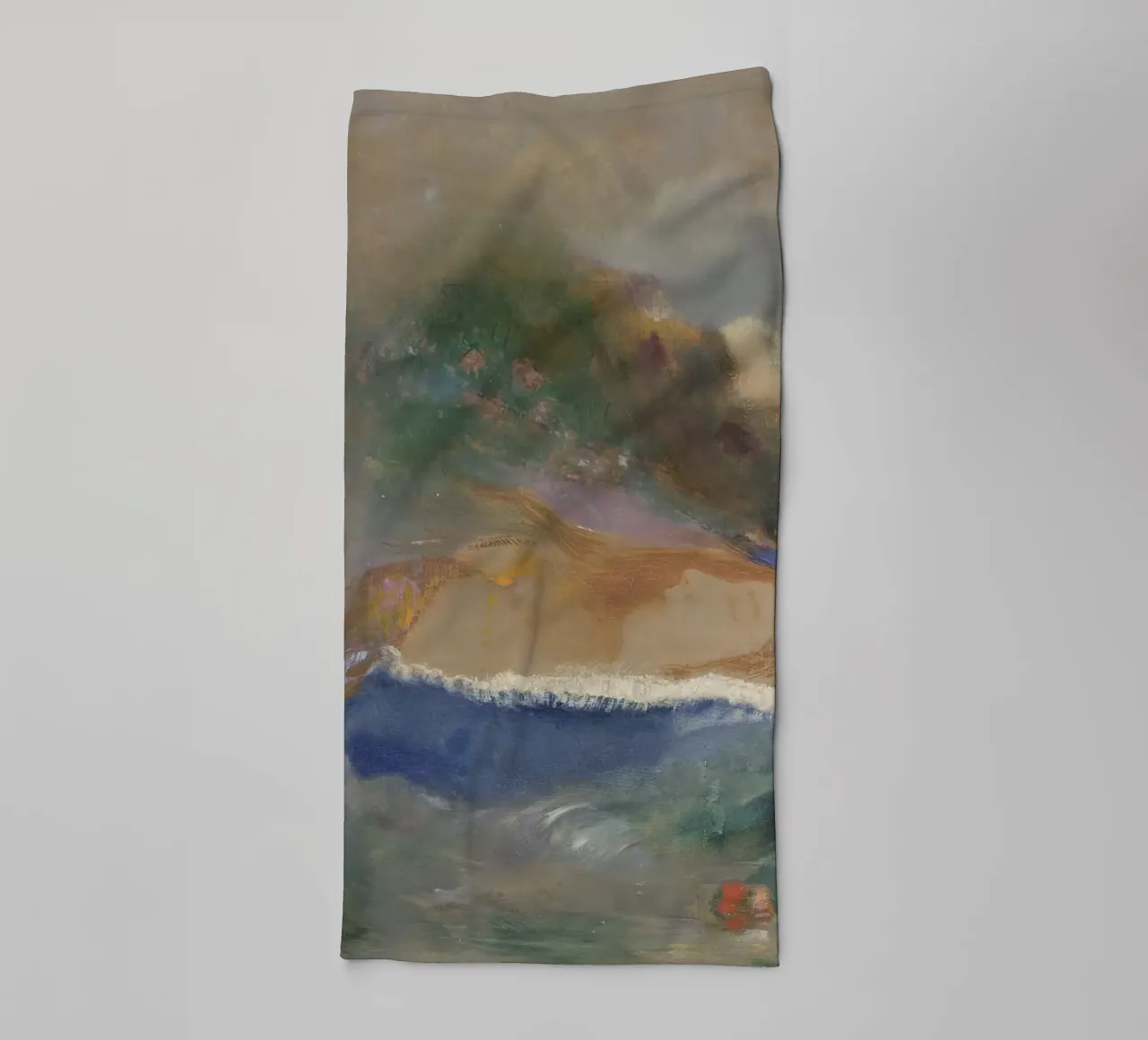 Odilon Redon - Ophelia con un pesce azzurro nell'acqua asciugamano da bagno da Wirla