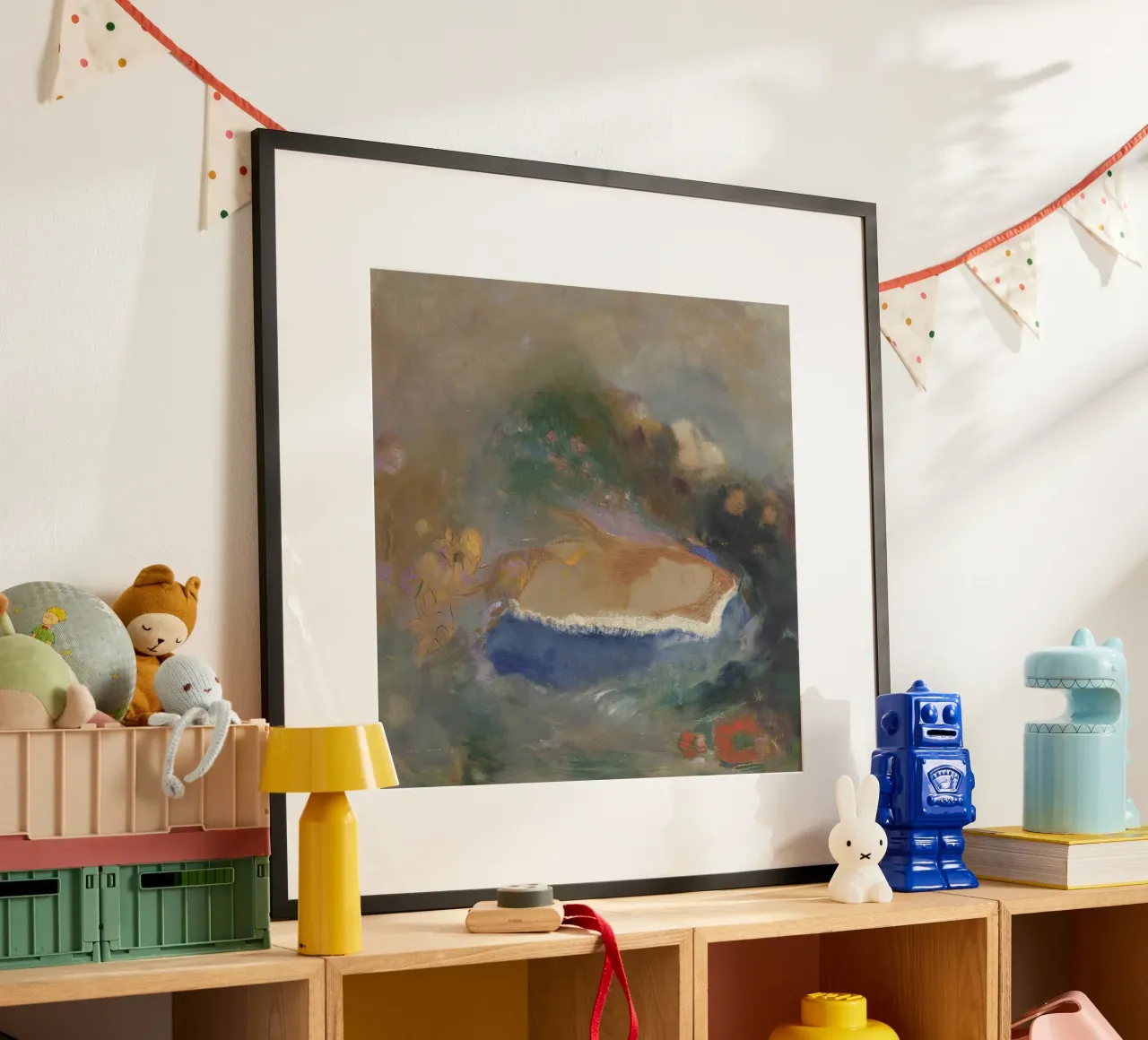 Odilon Redon - Ophelia con un pesce azzurro nell'acqua carta hahnemühle da Wirla