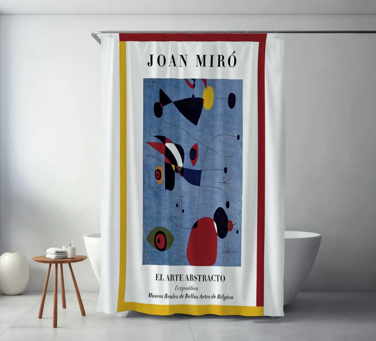 Joan Miro Elarte Zusammenfassung Duschvorhang von phillipp veisenberg