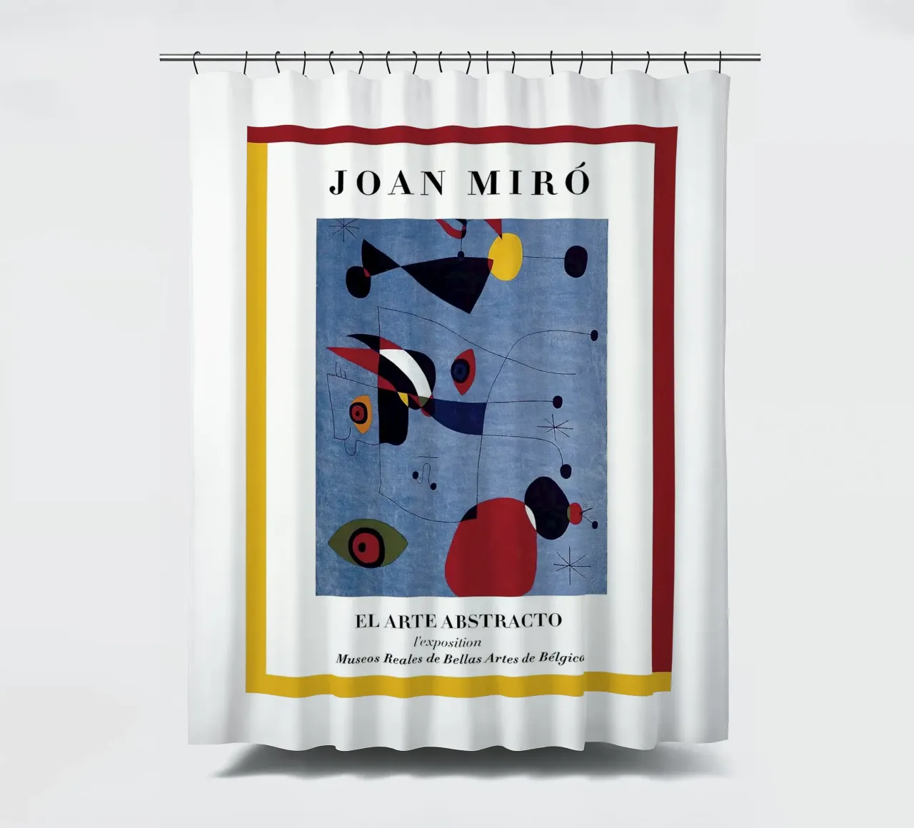 Joan Miro Elarte Zusammenfassung Duschvorhang von phillipp veisenberg