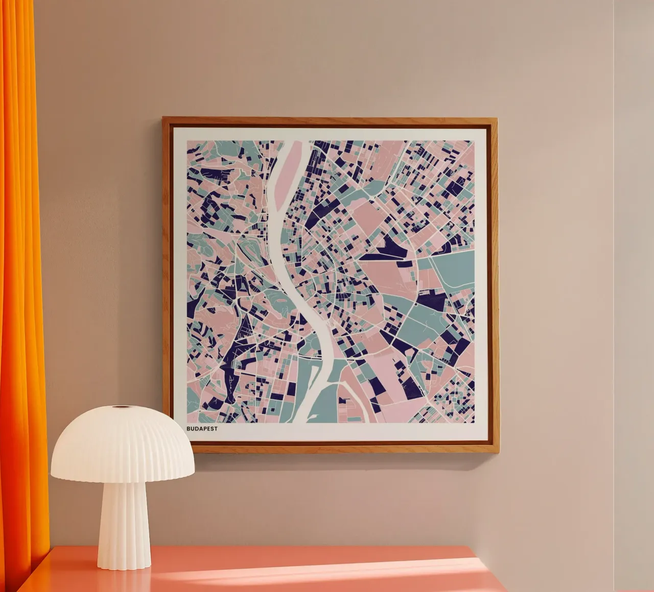 Budapest III plexiglass da The Cartography Collection