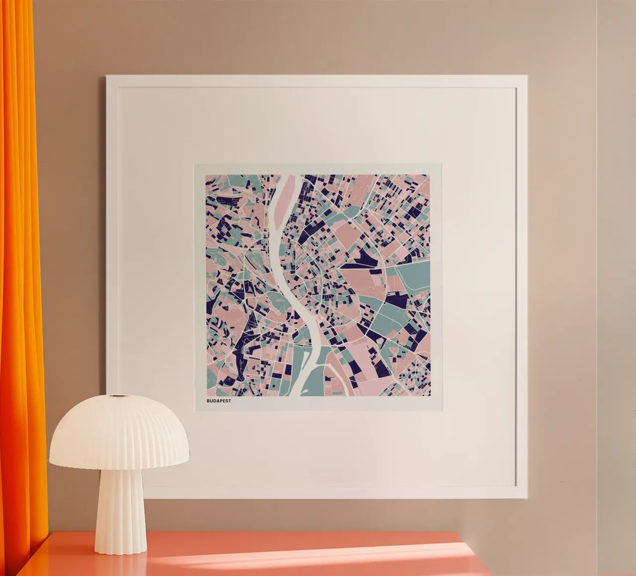 Budapest III poster da The Cartography Collection