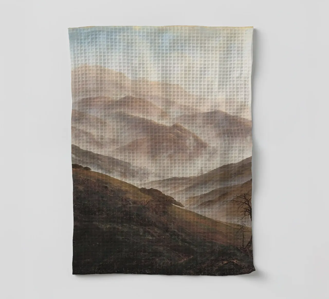 Caspar David Friedrich - Montagna con nebbia ascendente canovaccio da cucina da Wirla