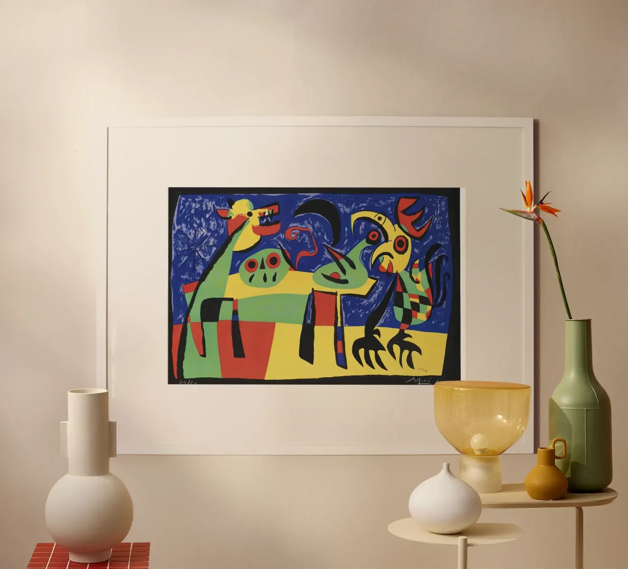 Chien aboyant à la lune poster de phillipp veisenberg