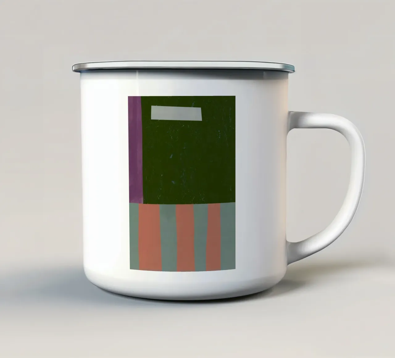 Minimal Collage 03 enamel mug by Little Dean