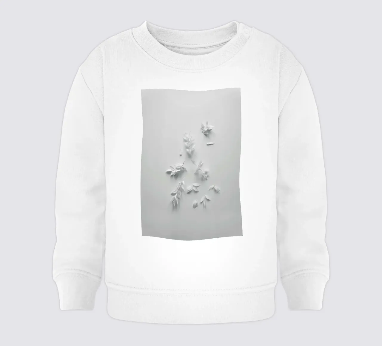 Minimalism White Bouquet felpa neonato da Studio Nahili