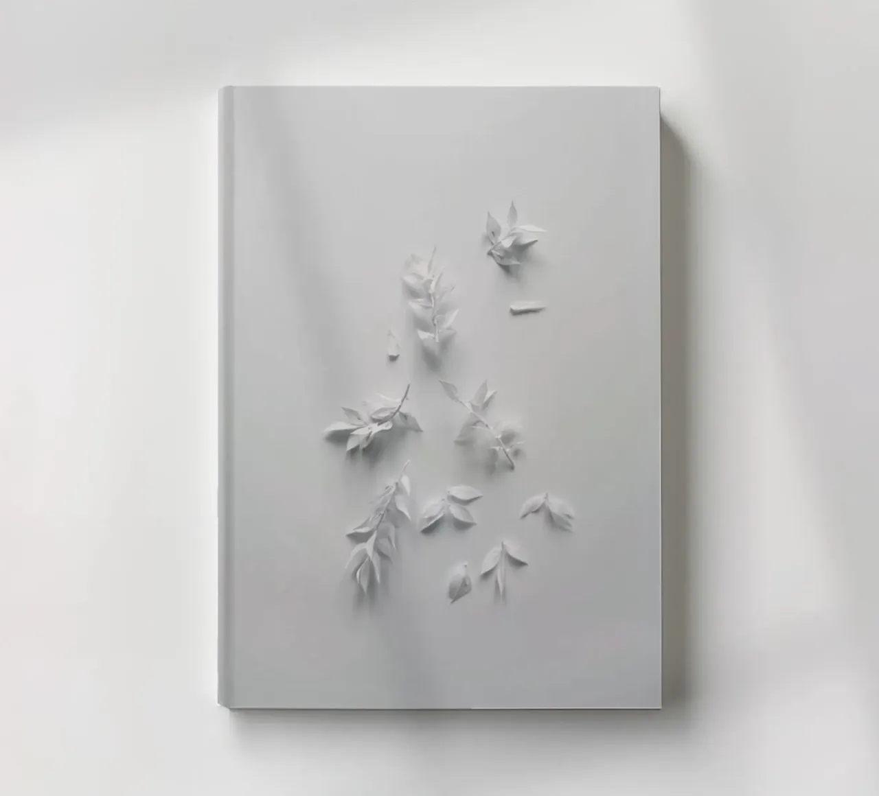 Minimalism White Bouquet notebook by Studio Nahili