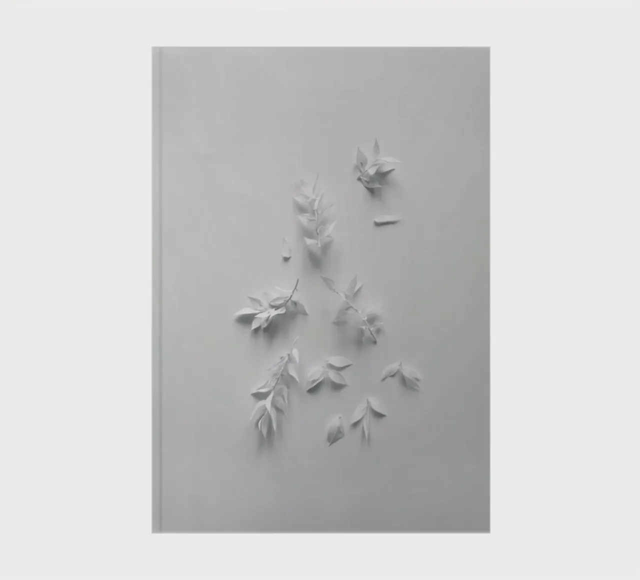 Minimalism White Bouquet notebook by Studio Nahili