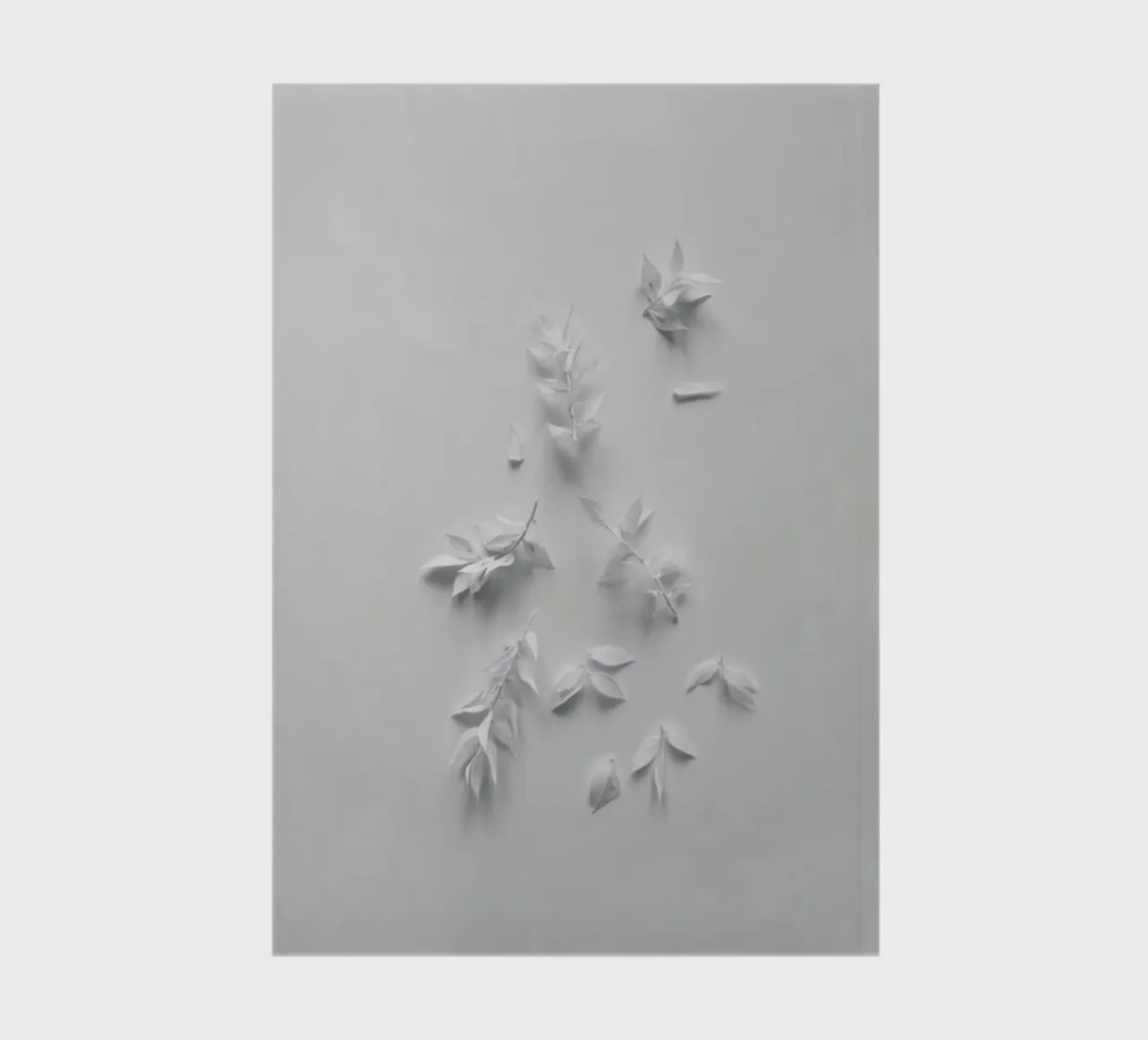 Minimalism White Bouquet notebook by Studio Nahili