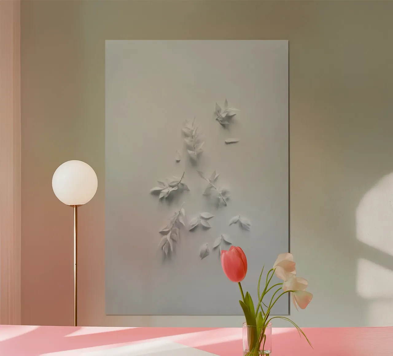 Minimalism White Bouquet carta hahnemühle da Studio Nahili