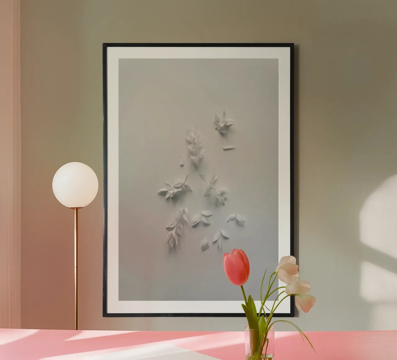 Minimalism White Bouquet carta hahnemühle da Studio Nahili