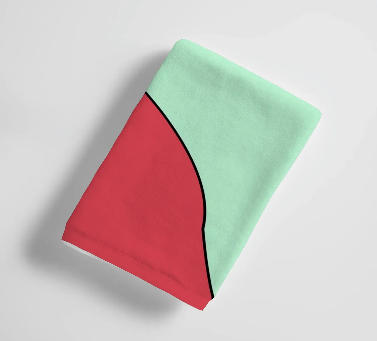 Luogo felice Menta corallina asciugamano da bagno da SilverPegasus