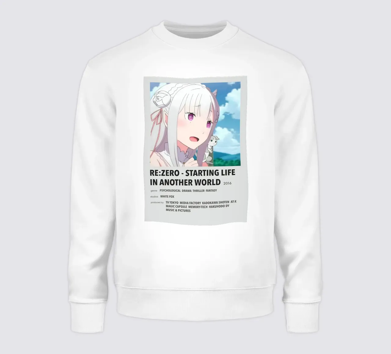 RE ZERO - STARTING LIFE IN ANOTHER WORLD  2016 felpa da Totoya