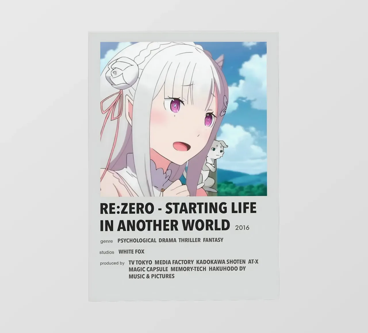 RE ZERO - STARTING LIFE IN ANOTHER WORLD  2016 telo in pvc da Totoya