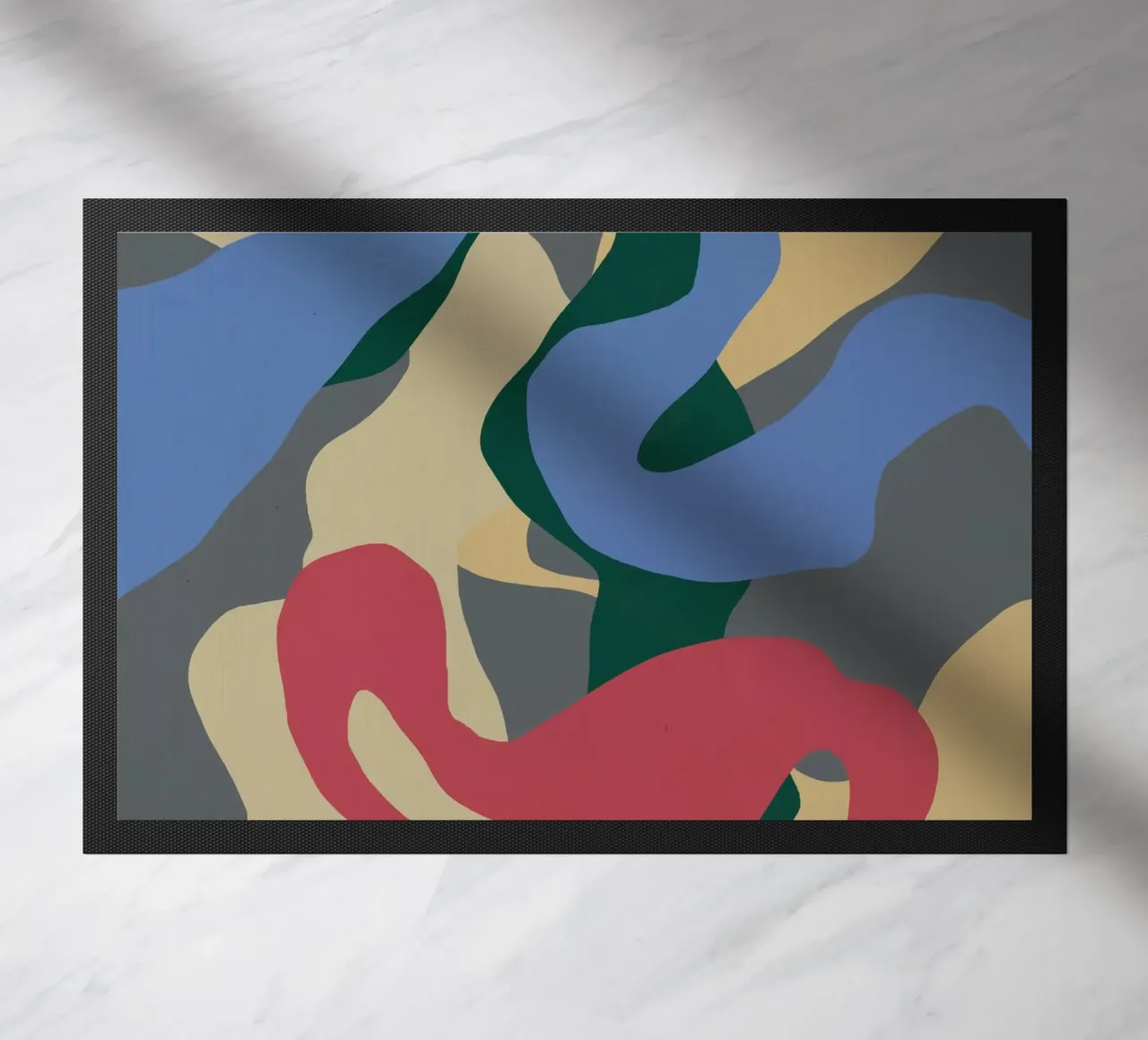 Color splat pattern doormat by Little Dean