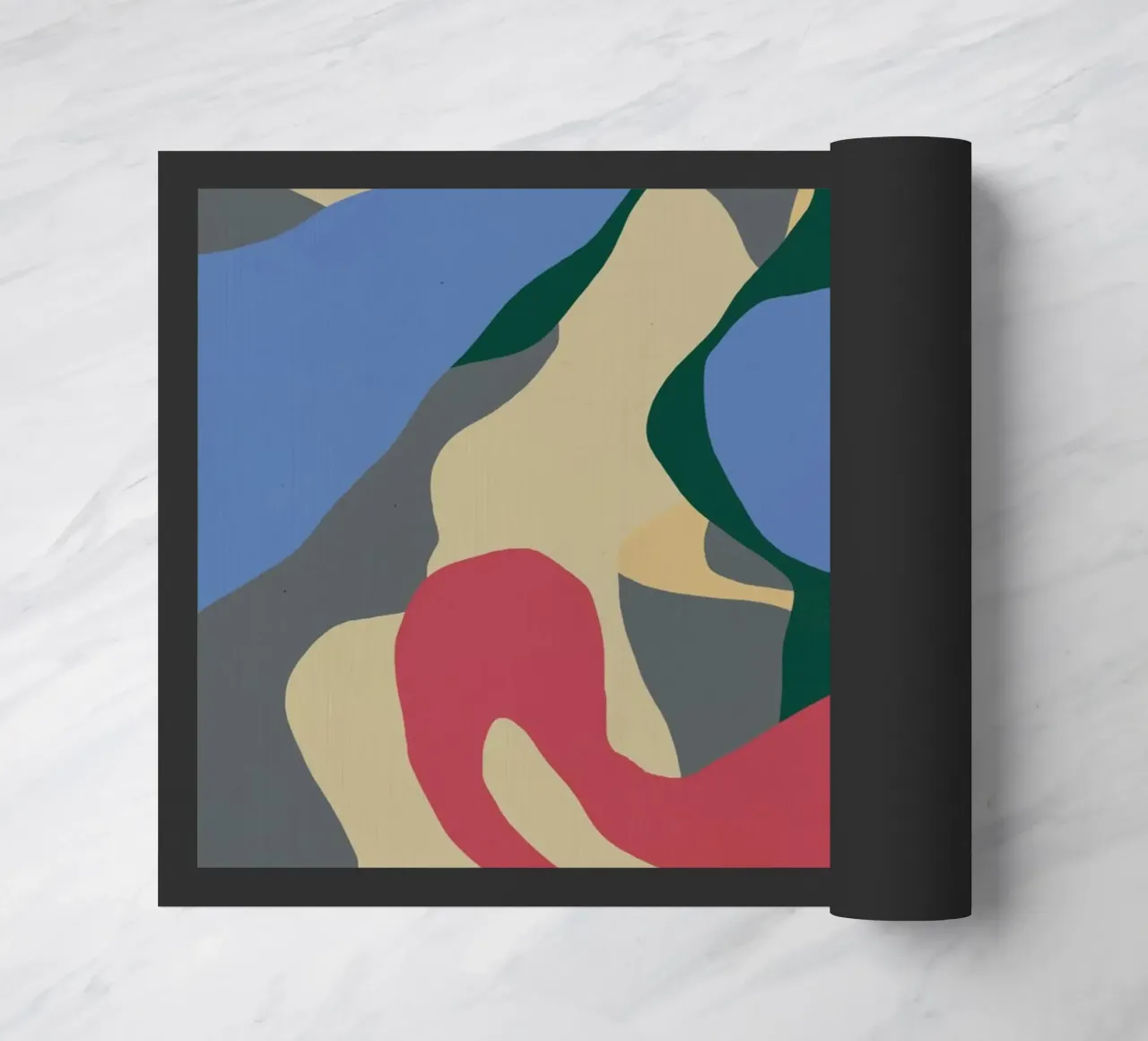 Color splat pattern doormat by Little Dean