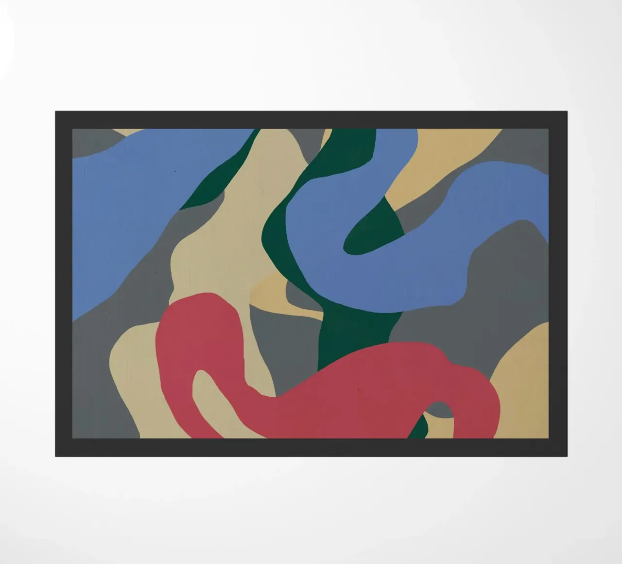 Color splat pattern doormat by Little Dean