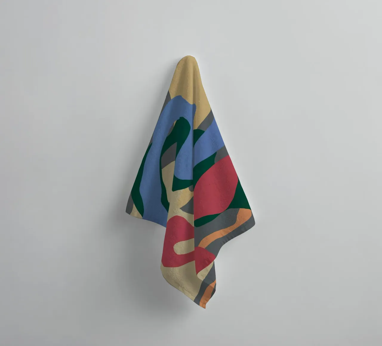 Color splat pattern towel by Little Dean