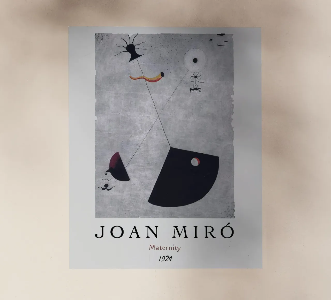 Joan Miro Maternity 1924 pellicola backlit da phillipp veisenberg