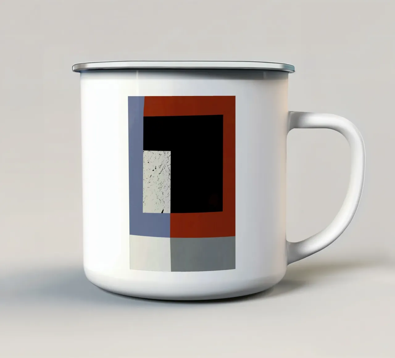 Collage mínimo 02 taza de esmalte de Little Dean