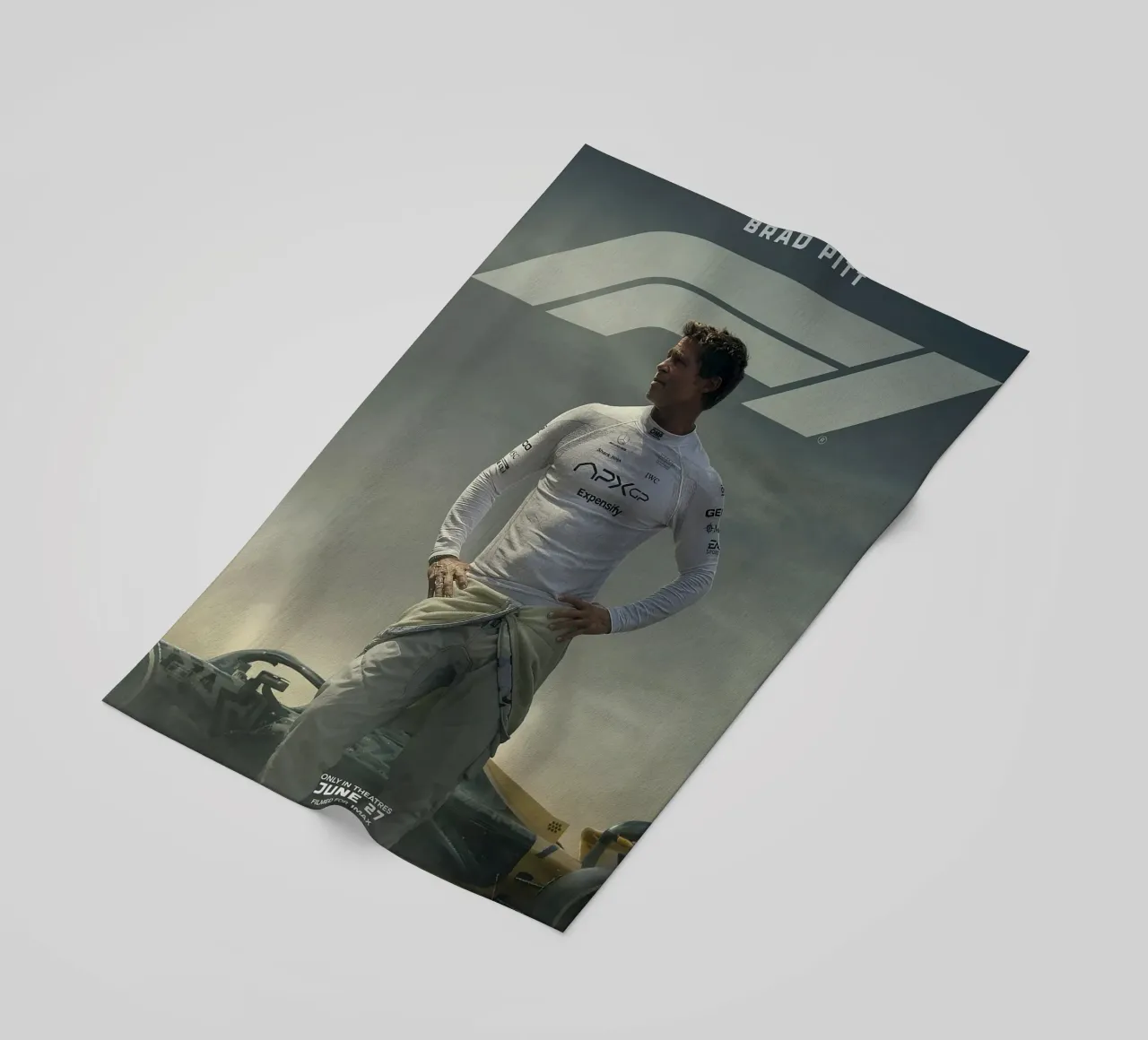 F1 — Speed, Grit, and Glory beach towel by Attaboy Dsgn