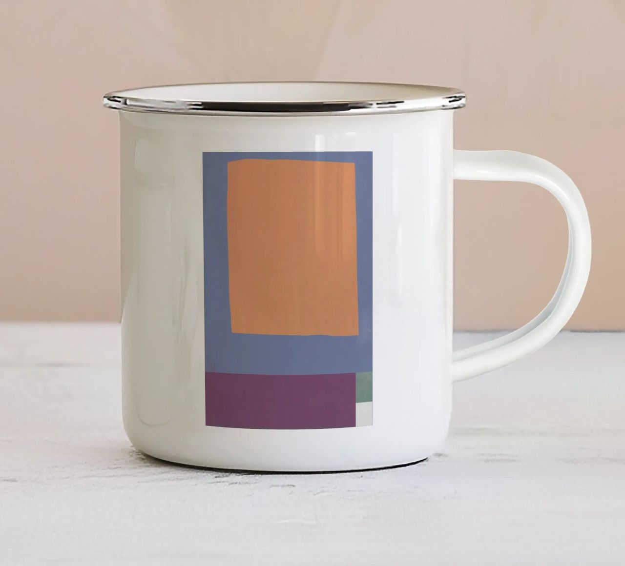 Collage minimale tazza in smalto da Little Dean
