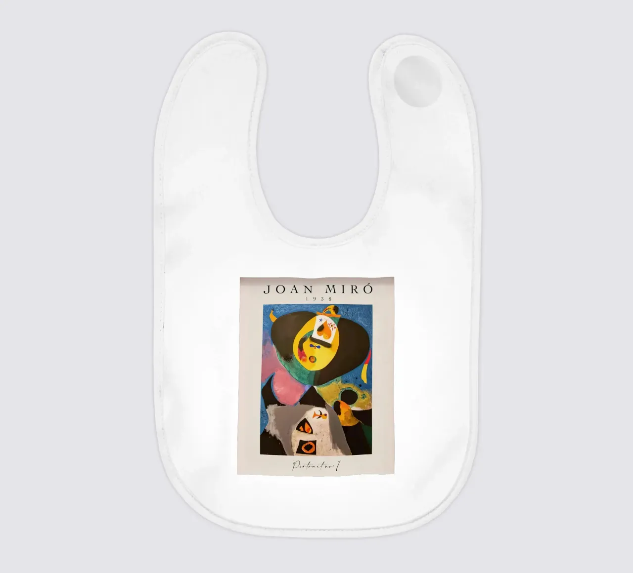 Joan Miro 1938 Porrait No 1 baby bib by phillipp veisenberg