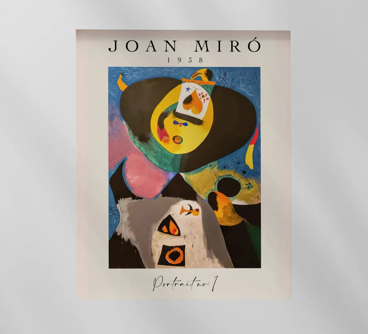 Joan Miro 1938 Ritratto n. 1 pellicola backlit da phillipp veisenberg