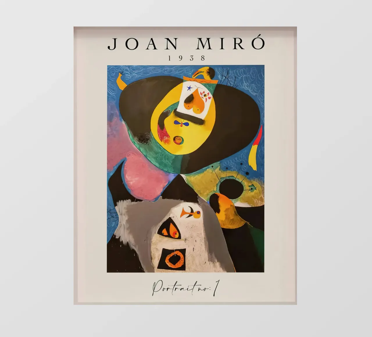 Joan Miro 1938 Ritratto n. 1 telo in pvc da phillipp veisenberg