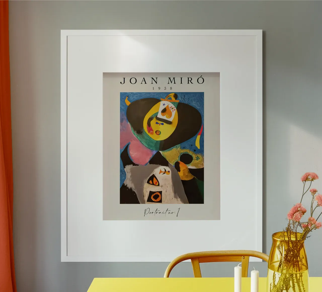 Joan Miro 1938 Porträt Nr. 1 Poster von phillipp veisenberg
