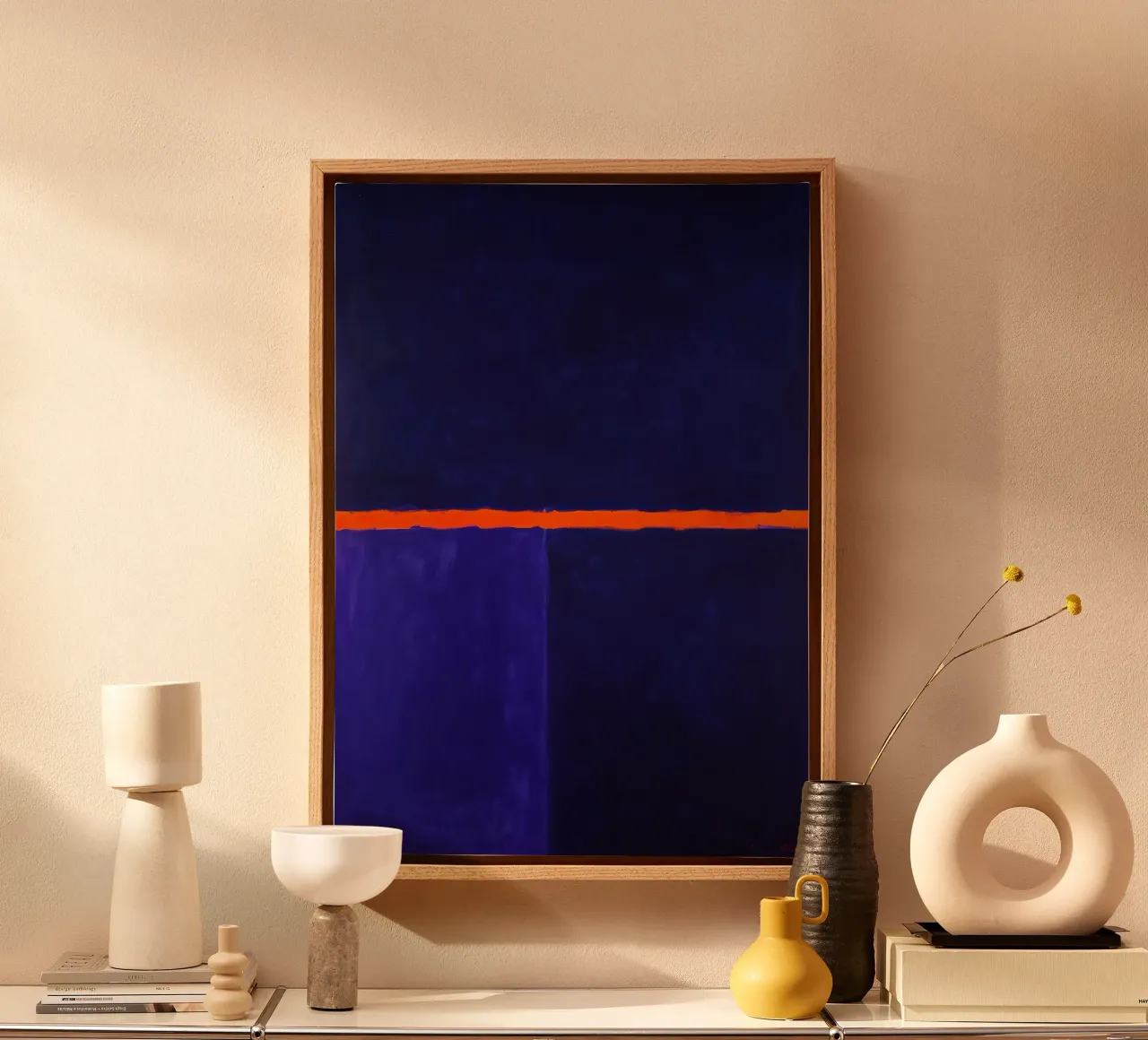 Superficie a colori tela con Cornice a cassetta da Euphoria Theresa