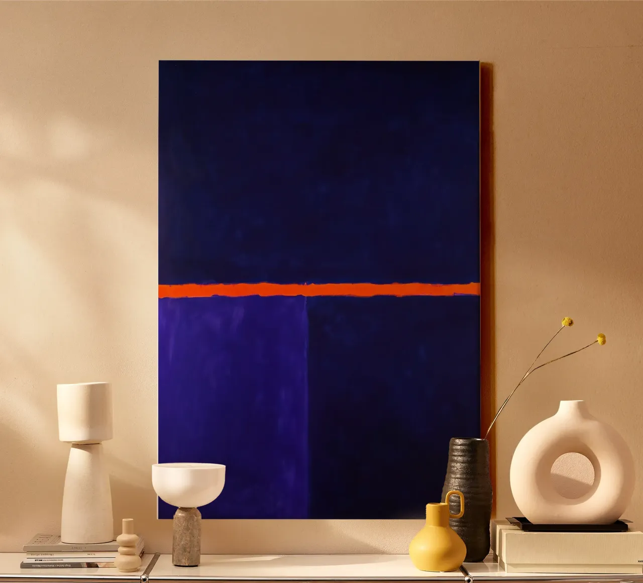 Superficie a colori tela con Cornice a cassetta da Euphoria Theresa