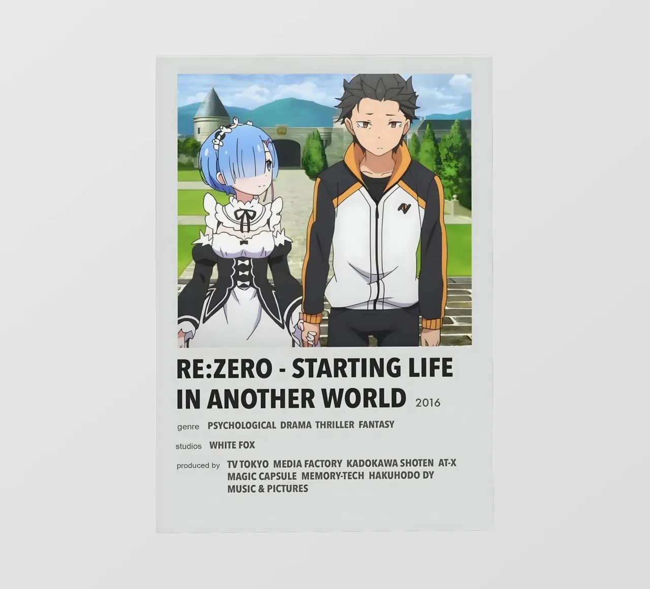 RE ZERO - STARTING LIFE IN ANOTHER WORLD 2016 telo in pvc da Totoya