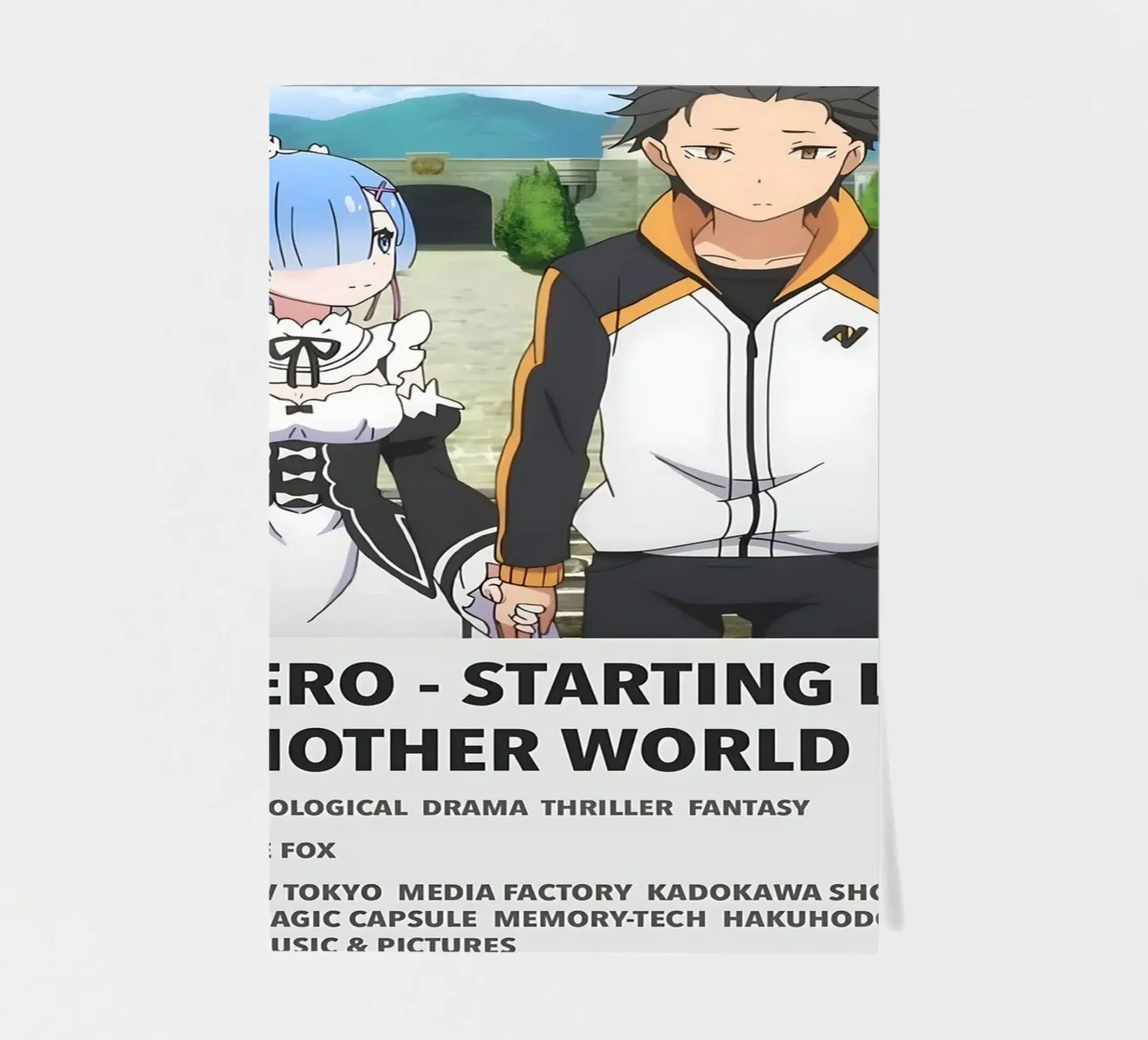 RE ZERO - STARTING LIFE IN ANOTHER WORLD 2016 foglio adesivo da Totoya