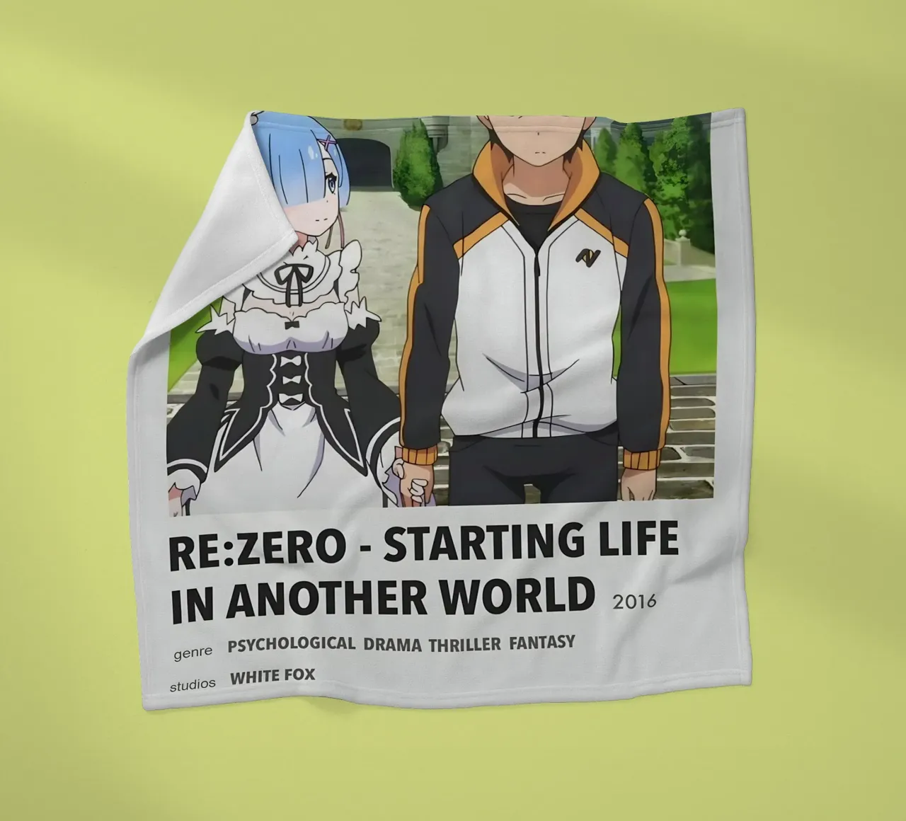 RE ZERO - STARTING LIFE IN ANOTHER WORLD 2016 coperta in pile da Totoya