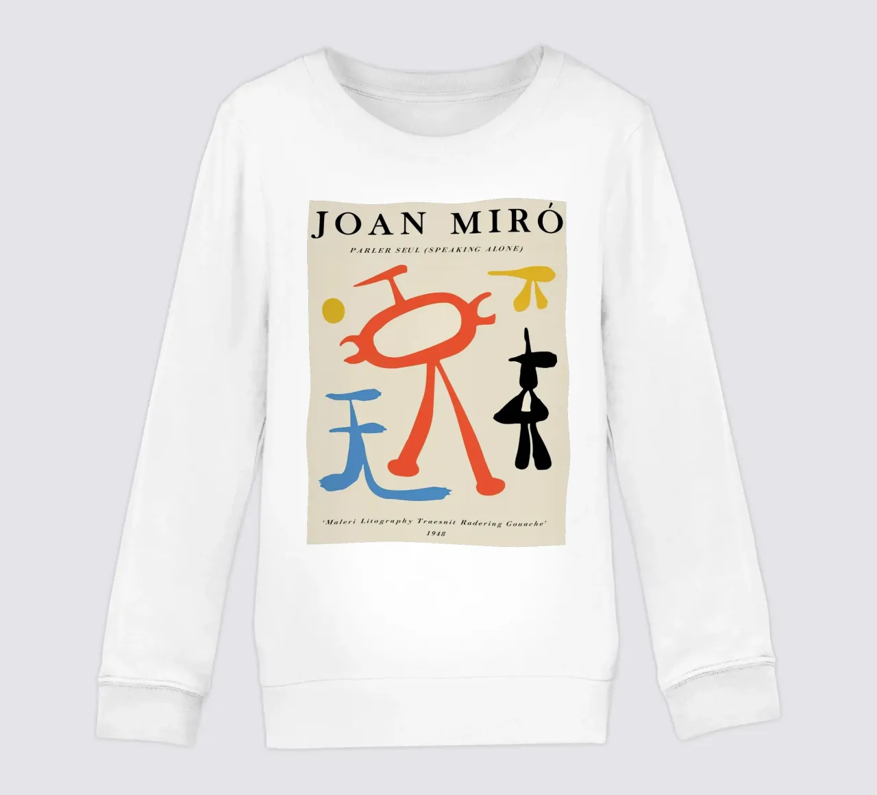 Joan Miro Parler Seul ("Sola") 1948 felpa bambino da phillipp veisenberg