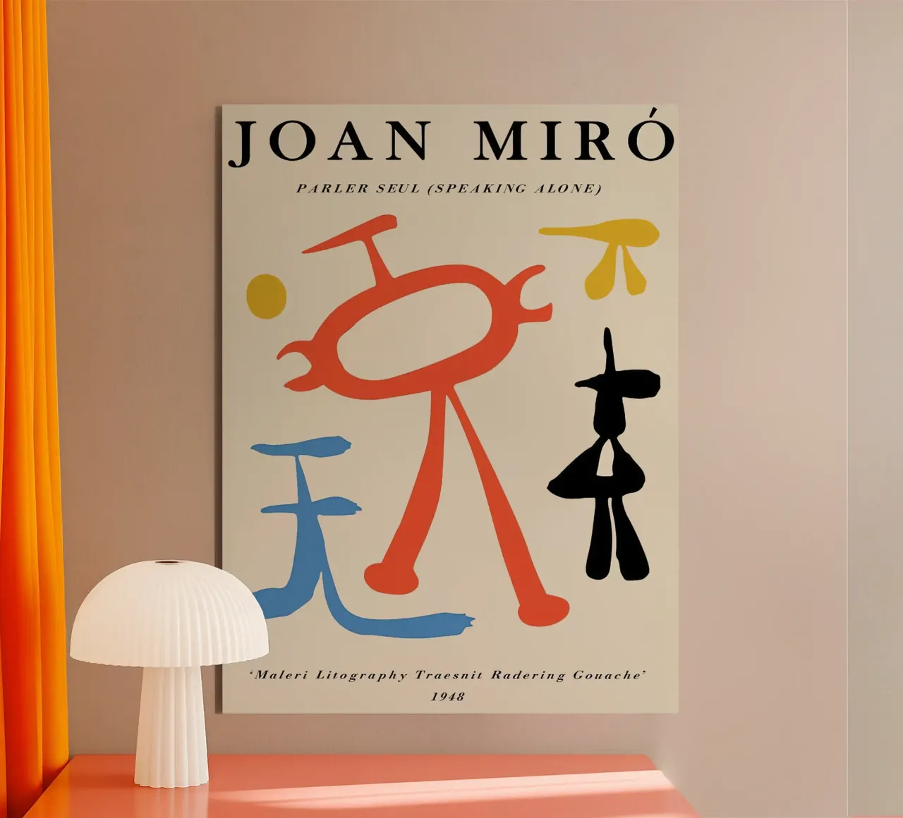 Joan Miro Parler Seul ("Sola") 1948 alluminio dibond da phillipp veisenberg