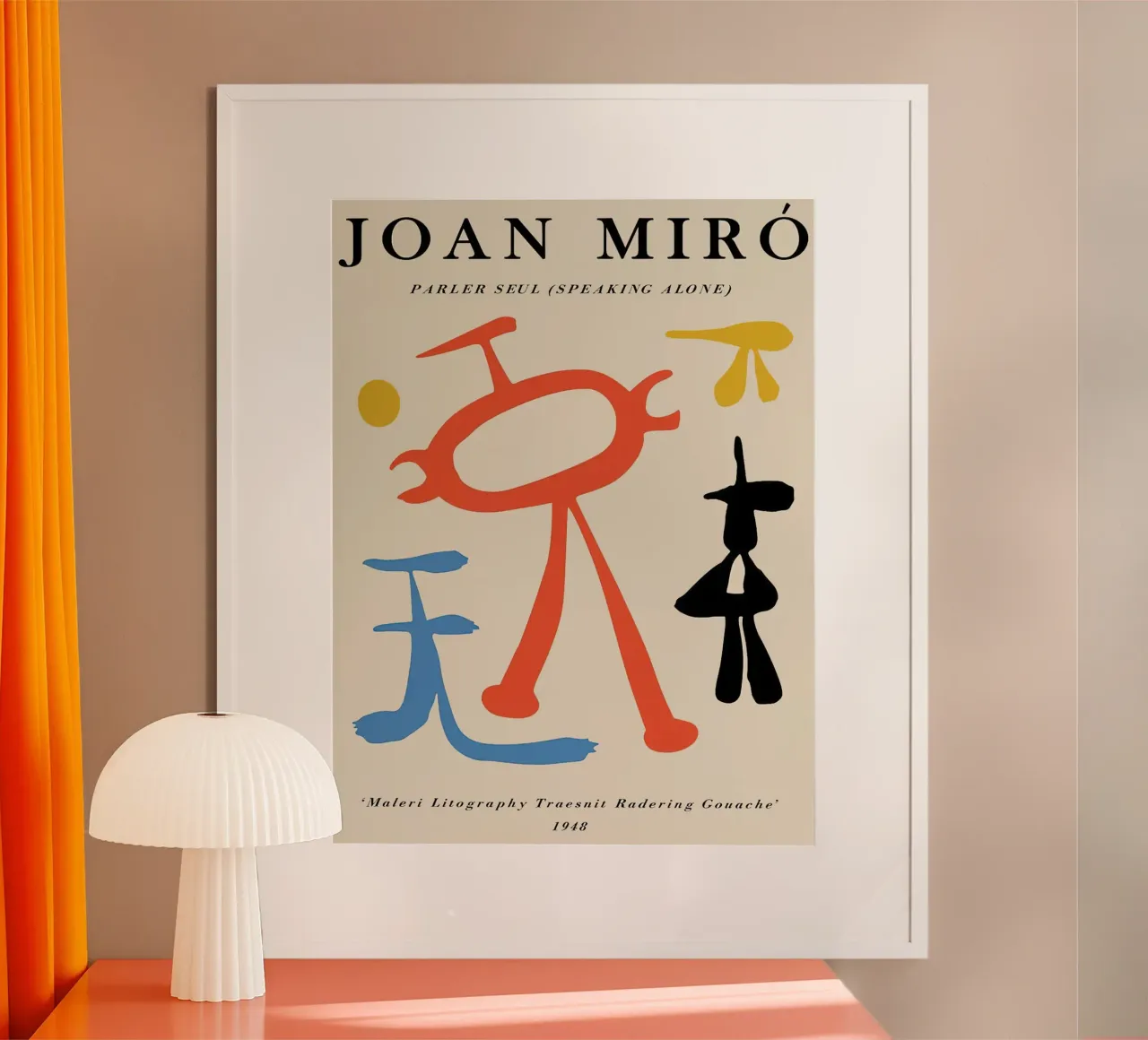 Joan Miro Parler Seul ("Sola") 1948 carta hahnemühle da phillipp veisenberg