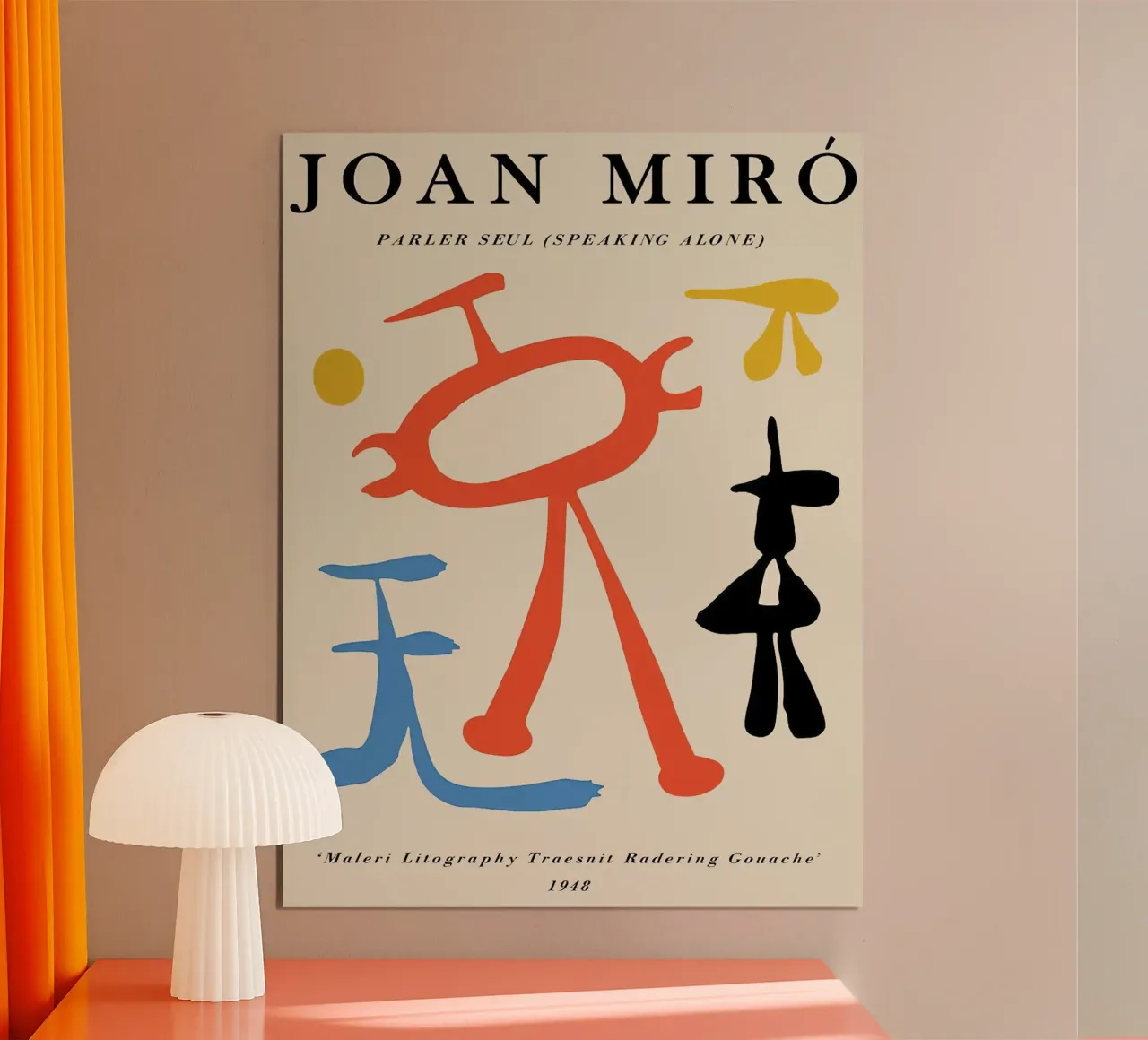 Joan Miro Parler Seul ("Sola") 1948 carta hahnemühle da phillipp veisenberg