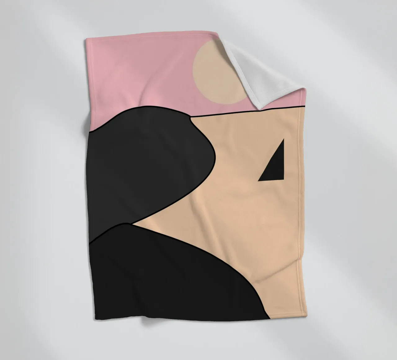 Happy Place Nero Rosa coperta in pile da SilverPegasus