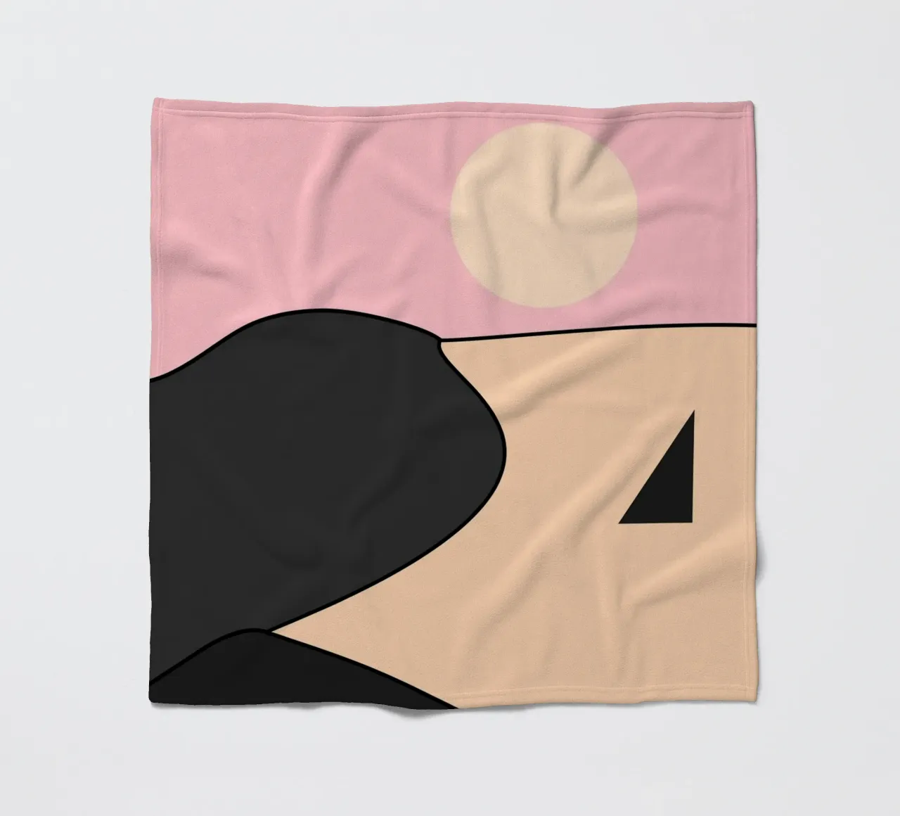 Happy Place Nero Rosa coperta in pile da SilverPegasus